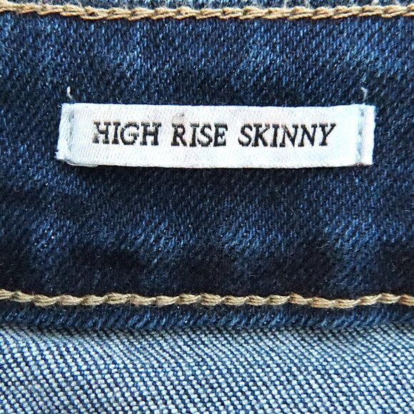 Royalty For Me Tummy Control Dark Wash High-Rise Skinny Jeans Size 16W - Picture 11 of 15